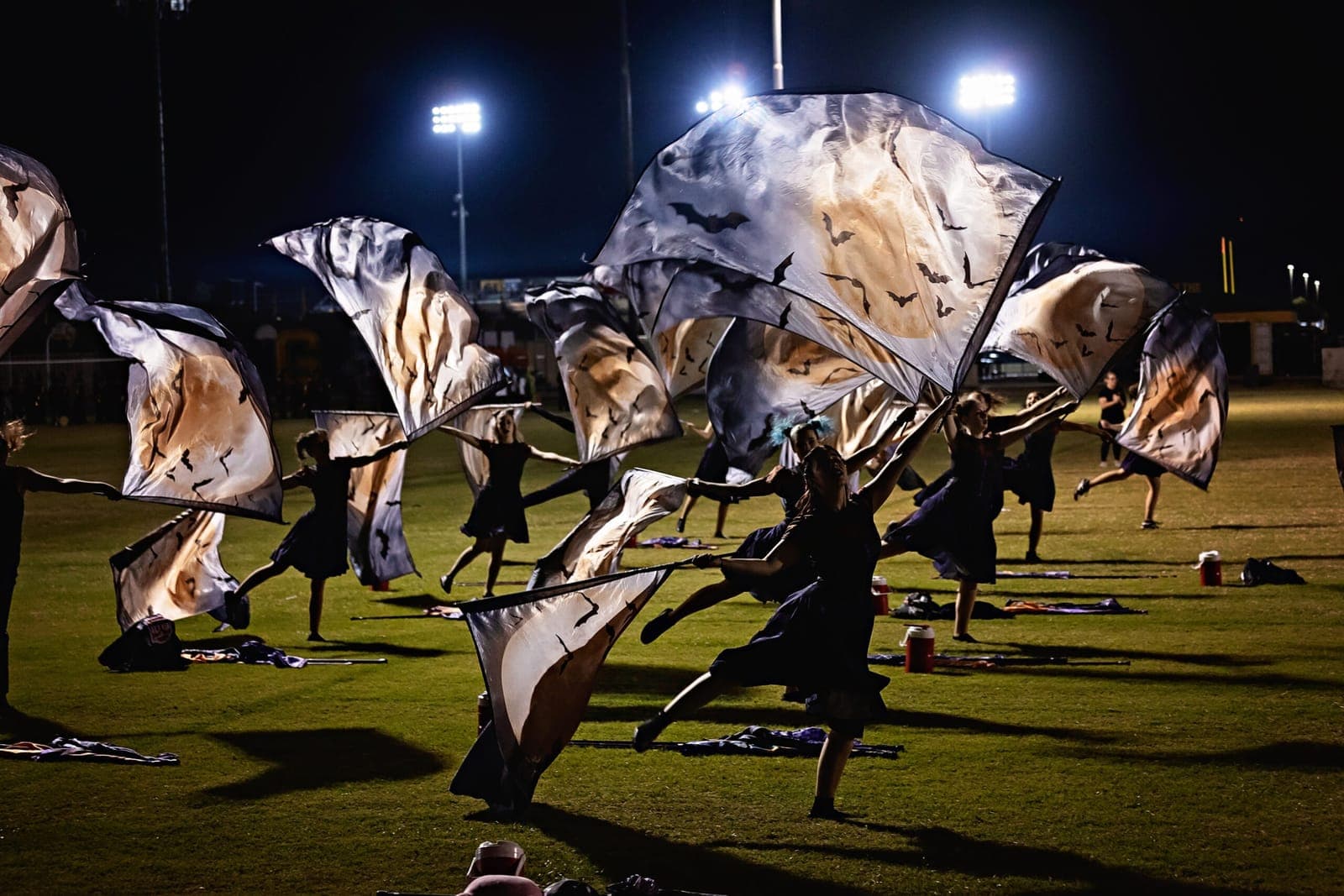 Desert Ridge marching band competing at the Gilbert Invitational ABODA semifinals