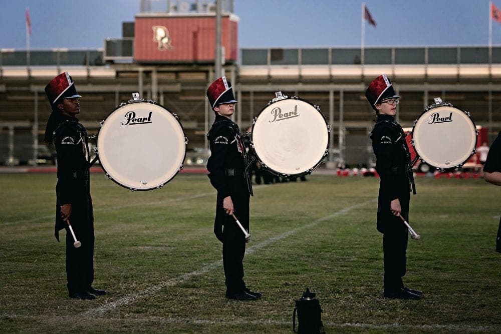 Desert Ridge marching band on Senior Night