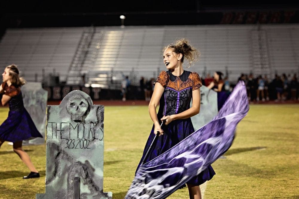 Desert Ridge marching band on Senior Night