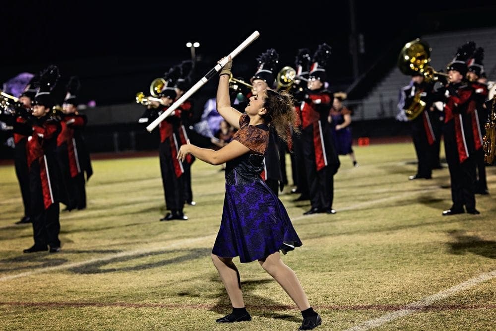 Desert Ridge marching band on Senior Night